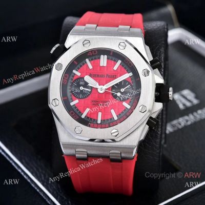 Clone Audemars Piguet Royal Oak Offshore Diver Watches Red Dial SS Case